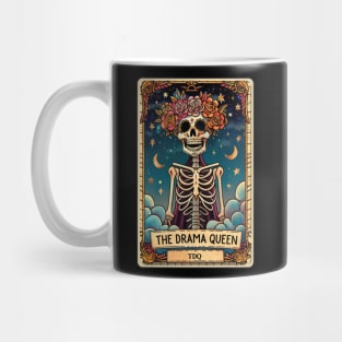 The Drama Queen, funny skeleton tarot card Mug